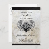 アーバンウィングケルト結び目模様日付はがきを保存 案内ポストカード (正面/裏面)