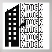 アーバンウォールアート - ウィンドウクリーナーのタイポグラフィーデザイン 箔ポスター (正面)