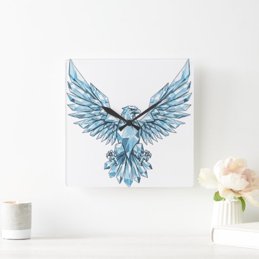 アーバンエッジクロノグラフ時計 スクエア壁時計 (ホーム)