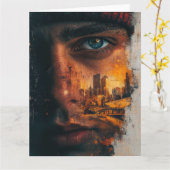 アーバンエッジ誕生日 カード (黄色い花)