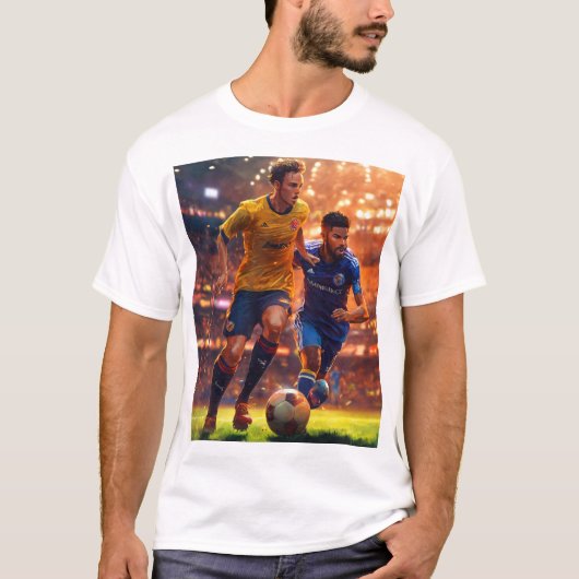 "アーバンエッジ:新しい波の男のTシャツデザイン Tシャツ (正面)