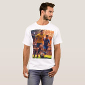 "アーバンエッジ:新しい波の男のTシャツデザイン Tシャツ (正面フル)