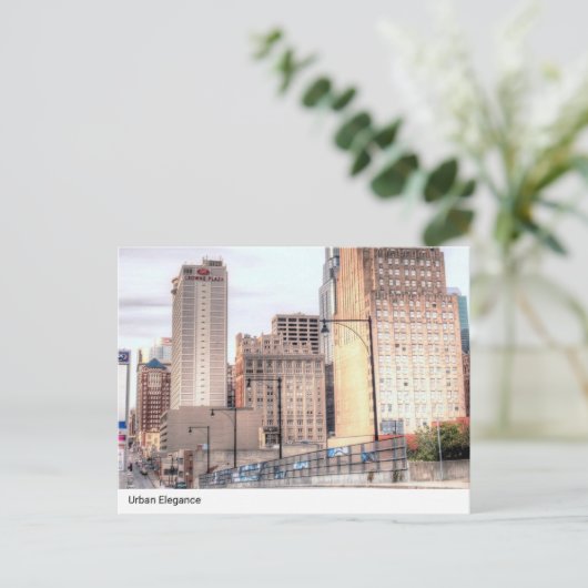 アーバンエレガンス:ダウンタウンスカイラインポストカード ポストカード (スタンド正面)