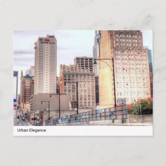 アーバンエレガンス:ダウンタウンスカイラインポストカード ポストカード (正面)