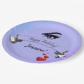 アーバンエレガントファッショニスタトレンディーグラフィックデザイン ペーパープレート (アングル)