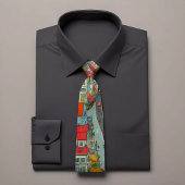 アーバンオアシスシティスケープファッションタイ ネクタイ