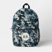 アーバンカモフラージバックパパーソナライズされたック プリントバックパック (正面)