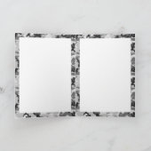 アーバンカモフラージュパターン-黒と灰色 ノートカード (内部)