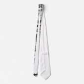 アーバンカモフラージュ – ブラック&グレー – ホワイト付き ネクタイ (裏面)