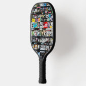 アーバンカラフルステッカー ピックルボールラケット (左)