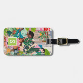 アーバンガーデニングガーリーイラストレーションラゲッジタグ ラゲッジタグ (正面横)