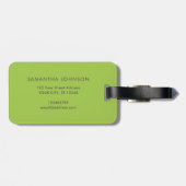 アーバンガーデニングガーリーイラストレーションラゲッジタグ ラゲッジタグ (裏面横)