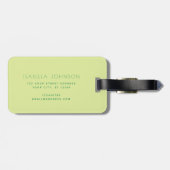 アーバンガーデニングガーリーイラストレーション ラゲッジタグ (裏面横)