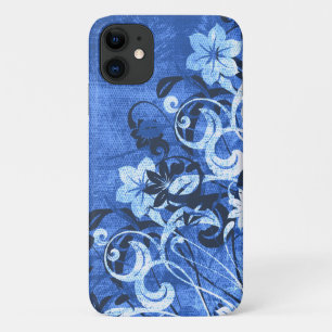 アーバンガーデン（青） iPhone 11 ケース
