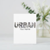 アーバンキャピタルレタリングアーバンピープルヴィンテージデザイン シーズンポストカード (スタンド正面)