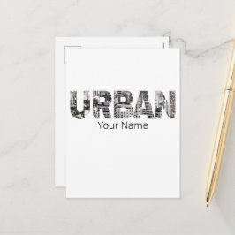 アーバンキャピタルレタリングアーバンピープルヴィンテージデザイン シーズンポストカード