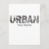 アーバンキャピタルレタリングアーバンピープルヴィンテージデザイン シーズンポストカード (正面)