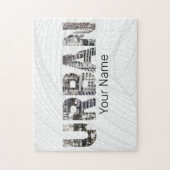 アーバンキャピタルレタリングアーバンピープルヴィンテージデザイン ジグソーパズル (縦)