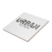 アーバンキャピタルレタリングアーバンピープルヴィンテージデザイン タイル (側面)