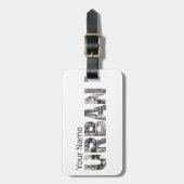 アーバンキャピタルレタリングアーバンピープルヴィンテージデザイン ラゲッジタグ (正面縦)