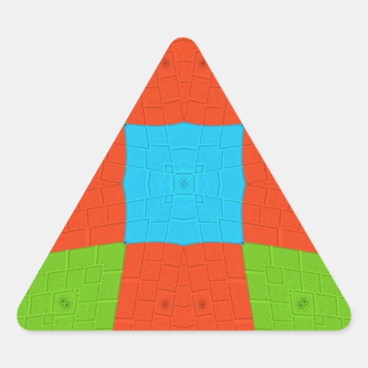 「アーバンキルト」ヨーロッパ幾何学模様アート 三角形シール (正面)