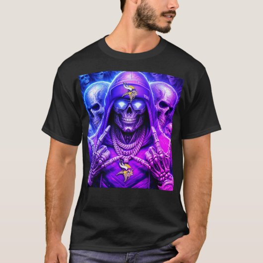 アーバンキングスの黄金の王冠付きドクログラフィック Tシャツ (正面)