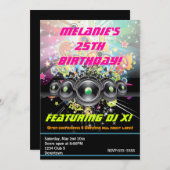 アーバンクラブヒップホップ踊りパーティの招待状 招待状 (正面/裏面)