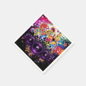 アーバンクラブヒップホップDJ踊りダンスパーティー スタンダードカクテルナプキン (角)