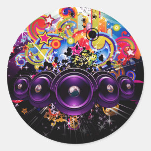 アーバンクラブ ヒップホップ DJ ダンシング ダンスパーティー ラウンドシール