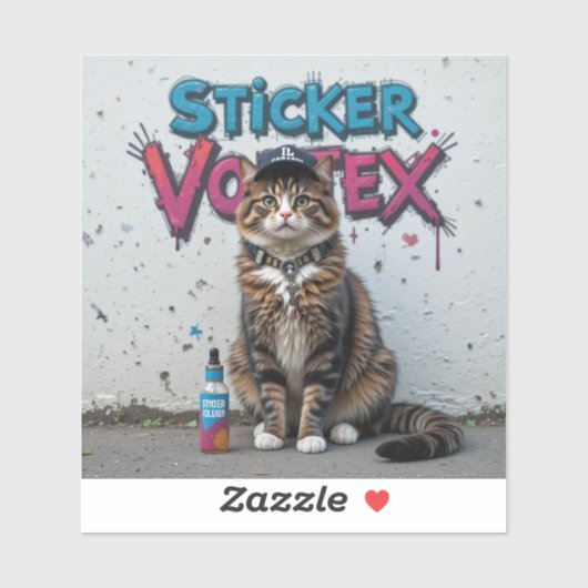 アーバンクールキャットビニールステッカーグラフィティ通りスタイル シール (シート)