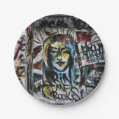 アーバンクールモダングラフィティ通りアート ペーパープレート (正面)