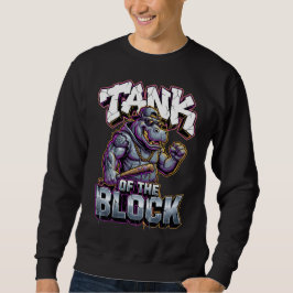 アーバングラフィティのカバのブロックのタンクの壁アート スウェットシャツ