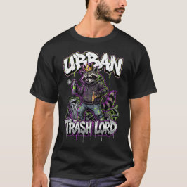 アーバングラフィティアライグマ トラッシュロード 壁アート Tシャツ
