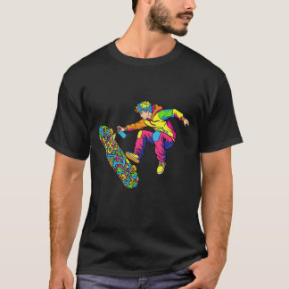 アーバングラフィティスケートボードアートストリートウェアTシャツ Tシャツ