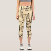 アーバングラフィティセピアスタイルカプリレギンス カプリレギンス (正面)