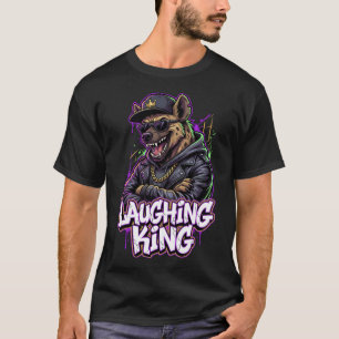 アーバングラフィティハイエナ笑う王ウォールアート Tシャツ