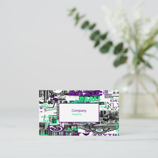 アーバングラフィティビジネスカード 名刺 (スタンド正面)