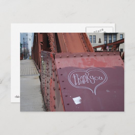 アーバングラフィティ感謝していあなたはがき ポストカード (正面/裏面)