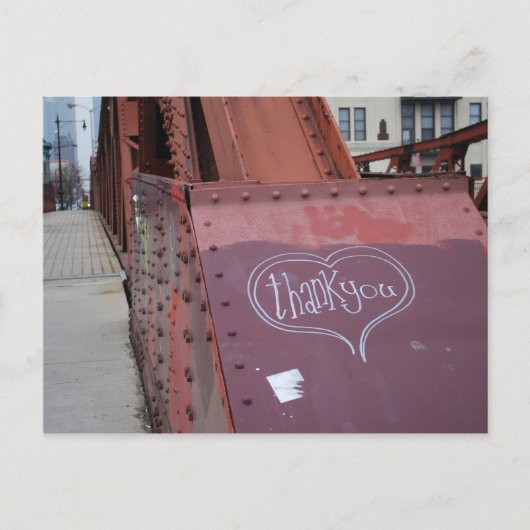 アーバングラフィティ感謝していあなたはがき ポストカード (正面)