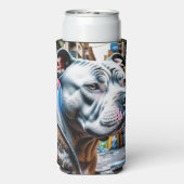 アーバングラフィティ通りアートシティピットブル恋人 スリム缶クーラー (Seltzer裏面)