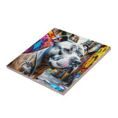 アーバングラフィティ通りアートシティピットブル恋人 タイル (側面)