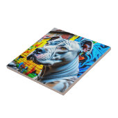 アーバングラフィティ通りアートシティピットブル恋人 タイル (側面)