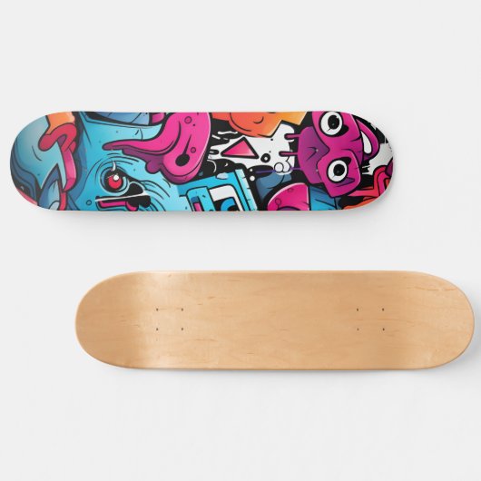 アーバングラフィティ通りアートスプラッシュ スケートボード (横)
