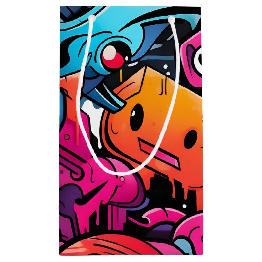 アーバングラフィティ通りアートスプラッシュ スモールペーパーバッグ (裏面)