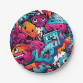 アーバングラフィティ通りアートスプラッシュ ペーパープレート (正面)