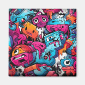 アーバングラフィティ通りアートスプラッシュ マグネット (正面)