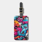 アーバングラフィティ通りアートスプラッシュ ラゲッジタグ (正面縦)