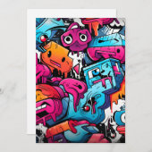 アーバングラフィティ通りアートスプラッシュ 案内状 (正面/裏面)