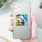アーバングラフィティ通りアートピットブル シール (スマートフォン)