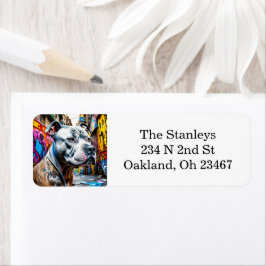 アーバングラフィティ通りアートピットブル ラベル